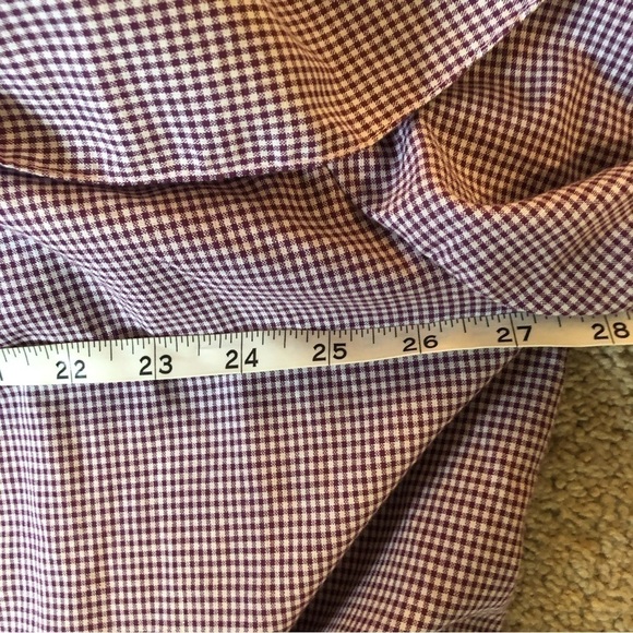 MLM LABEL BERRY GINGHAM OFF SHOULDER BOHO BLOUSE LARGE - Picture 5 of 8